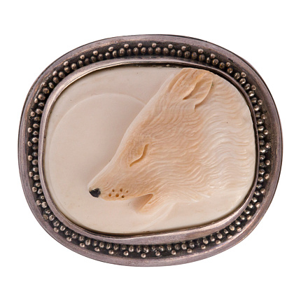 Брошь-подвеска «Волк»