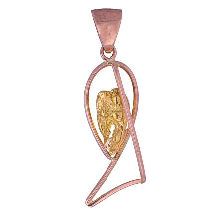 Подвеска золотая с самородком