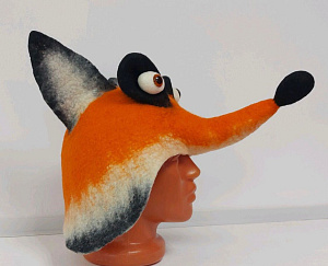 Шапка для бани Лиса