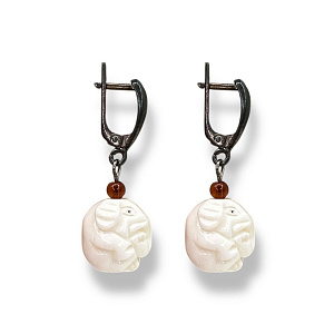 Серьги Слоники