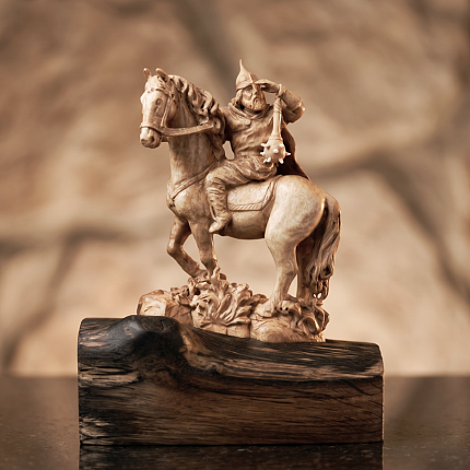 Композиция Богатырь на коне
