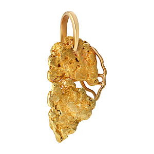 Подвеска с золотым самородком