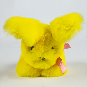 Сувенир Кролик маленький желтый