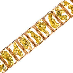 Браслет с самородками