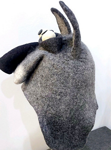 Шапка для бани Волк