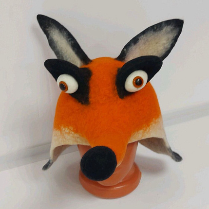 Шапка для бани Лиса