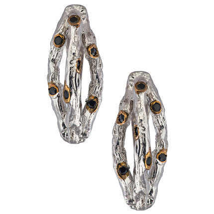 Серьги со шпинелью