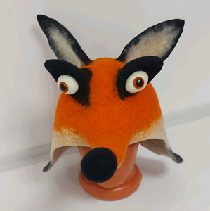 Шапка для бани Лиса