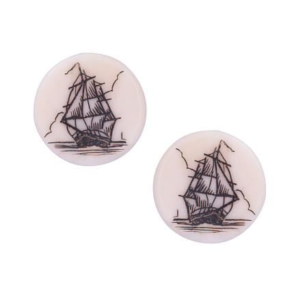 Серьги-пусеты «Корабли»