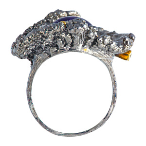 Кольцо с аметистом