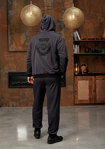 Брюки мужские СССР Моя страна Black edition цвет темно-серый