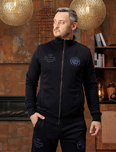 Толстовка-мастерка мужская СССР Моя страна Blue edition цвет темно-синий