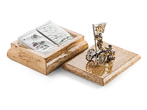 Ларец для игральных карт Полтавская баталия