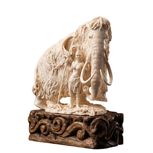 Композиция Мамонт с воительницей