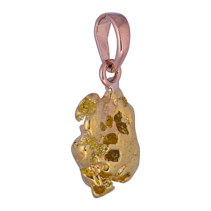 Подвеска золотая с самородком
