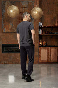 Футболка СССР с гербом и девизом Black edition цвет темно-серый