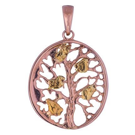 Подвеска золотая с самородками