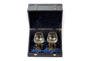 Набор бокалов для коньяка Нефтяники на 2 персоны