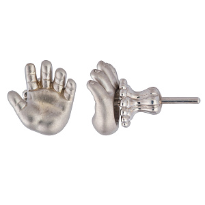 Серьги-пусеты «Ладошка»