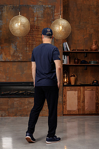 Футболка мужская Легендарный Мишка Спортсмен цвет темно-синий 