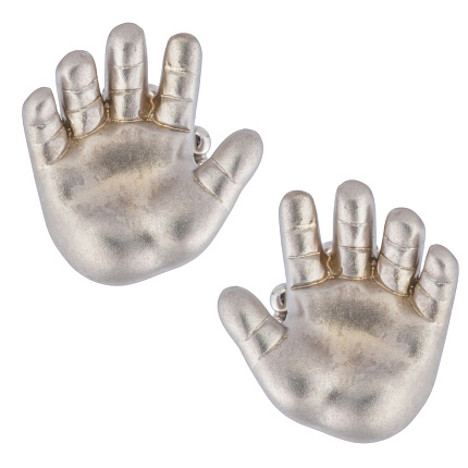 Серьги-пусеты «Ладошка»