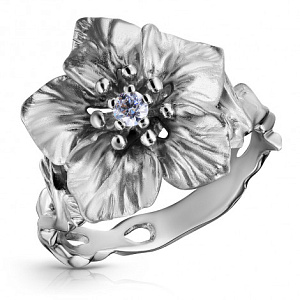 Кольцо с фианитом