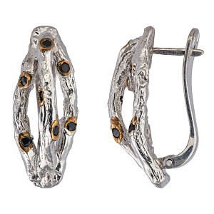 Серьги со шпинелью