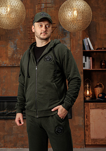 Толстовка мужская СССР Моя страна Military edition цвет хаки