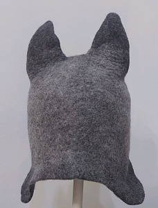 Шапка для бани Волк