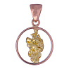 Подвеска золотая с самородком