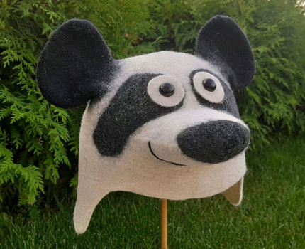 Шапка для бани Панда