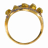 Кольцо золотое с самородками и бриллиантами