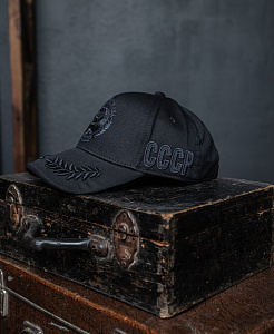Бейсболка СССР классика Black edition