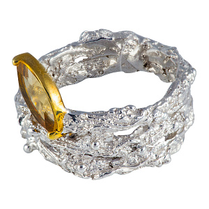 Кольцо с цитрином