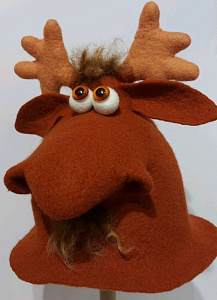 Шапка для бани Лось