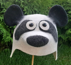 Шапка для бани Панда