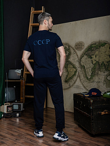 Футболка СССР классика Blue edition  цвет темно-синий