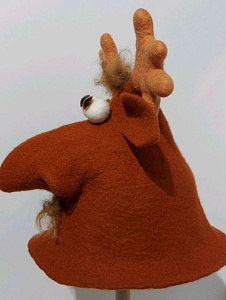 Шапка для бани Лось