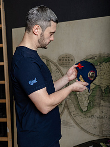 Футболка СССР классика Blue edition  цвет темно-синий