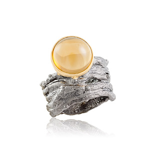 Кольцо с агатом