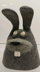 Шапка для бани Кому зайца побегайца