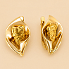Серьги с самородком 